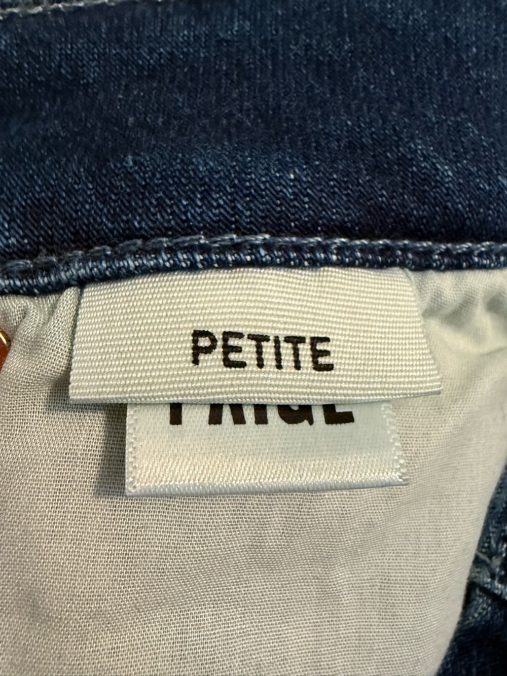 PAIGE Anessa High-Rise Crop Wide-Leg Jeans 24 Petite Dark Wash - Picture 6 of 7